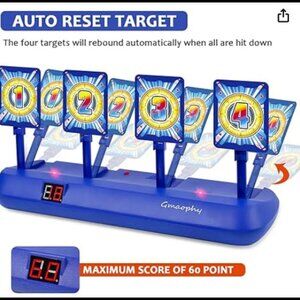EUC - GMAOPHY Digital Shooting Targets Game & Nerf Bullets!!!!!